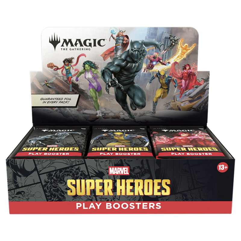 Marvel Super Heroes Play Booster Display